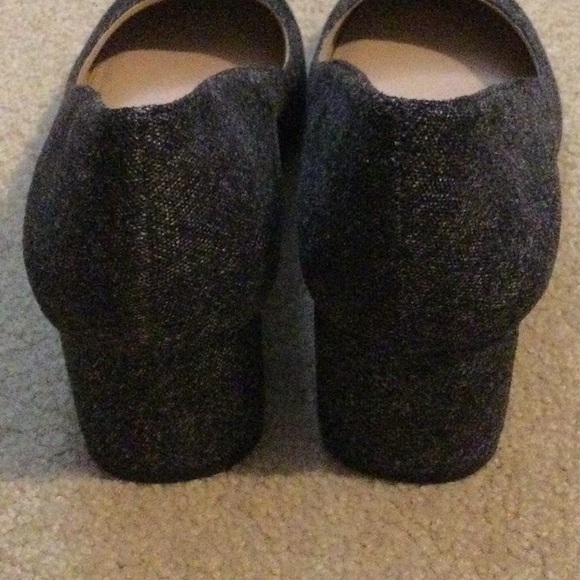 Saks Fifth Avenue grey round toe heels - Picture 6 of 6
